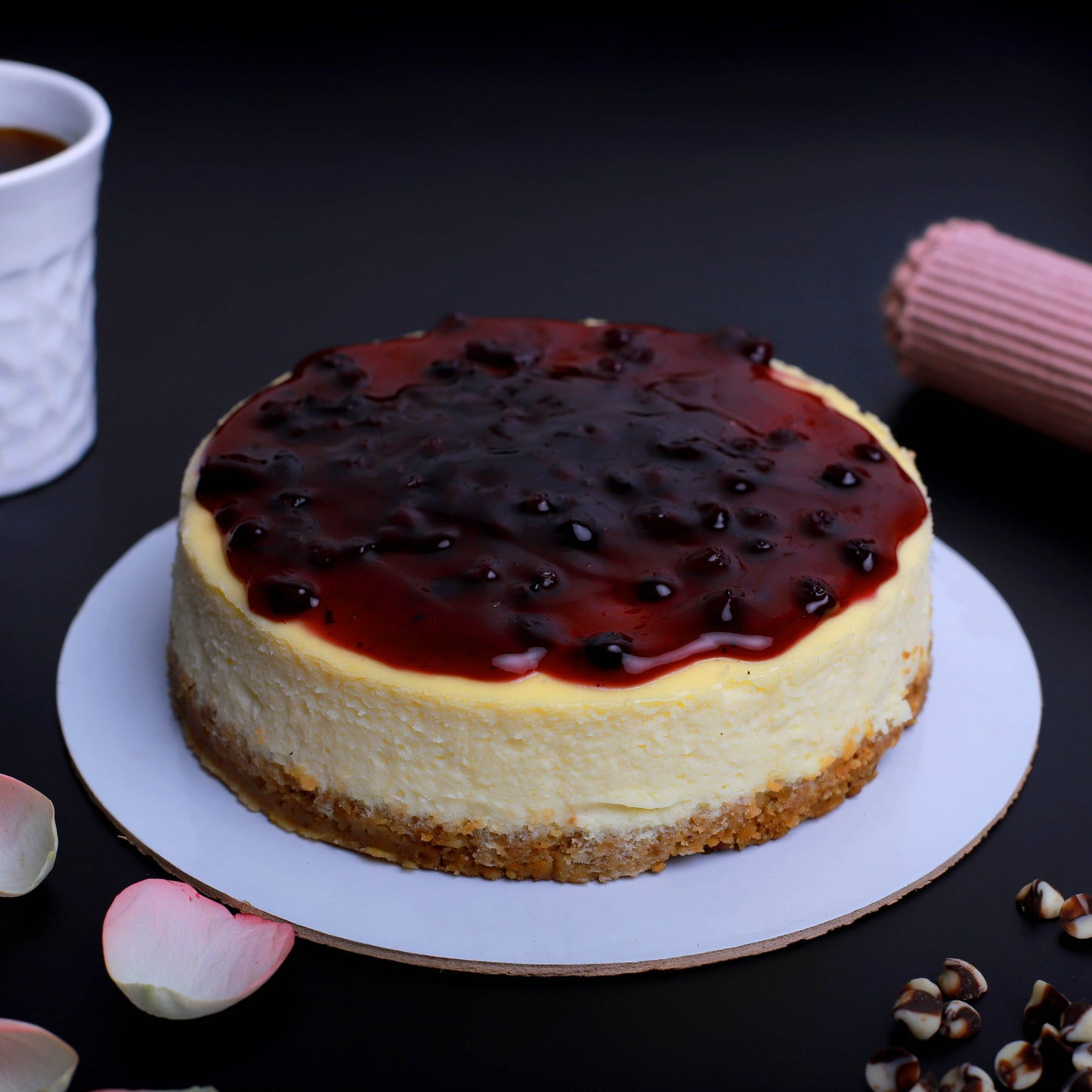 NEW YORK BAKED BLUEBERRY CHEESECAKE