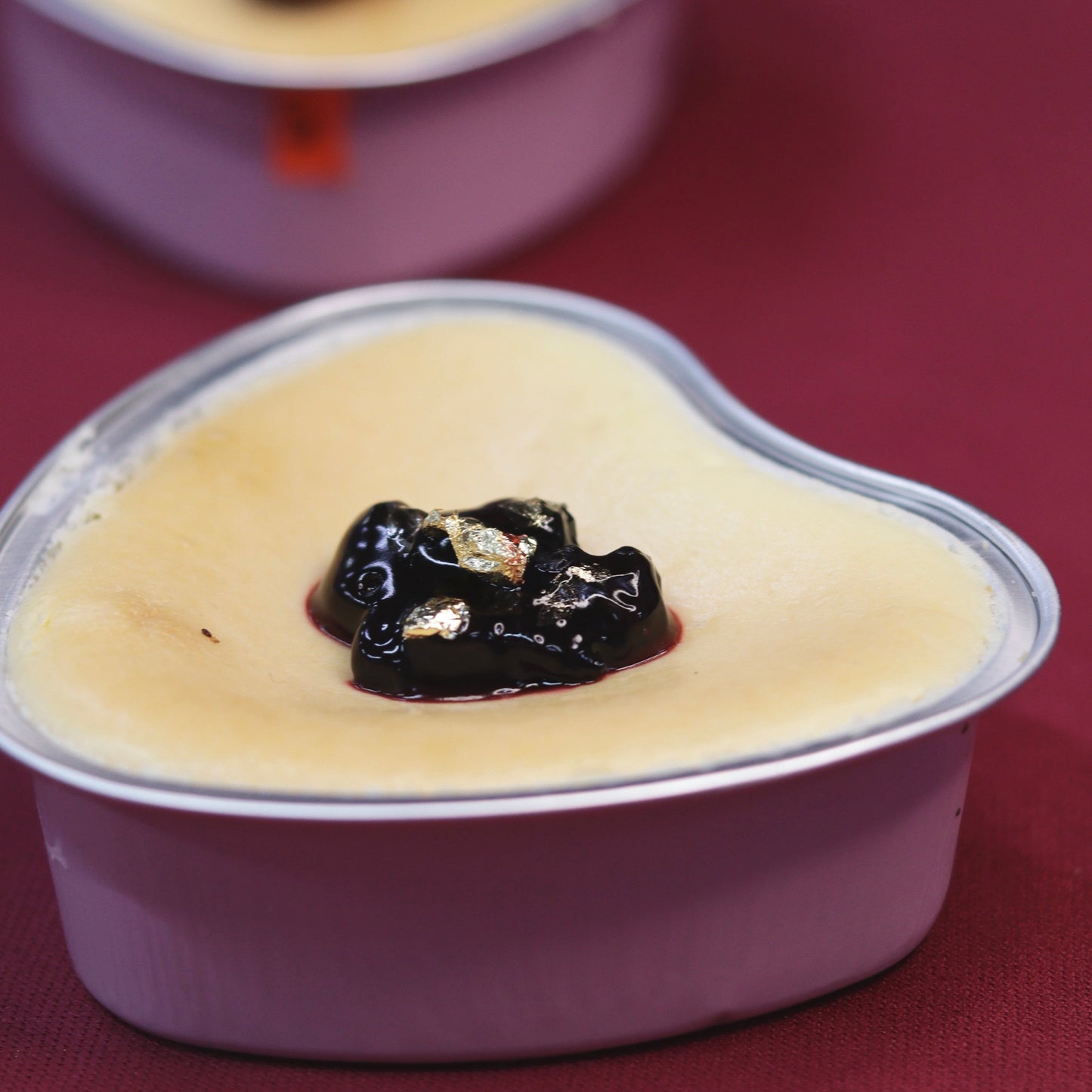 Baked Heart Cheesecake