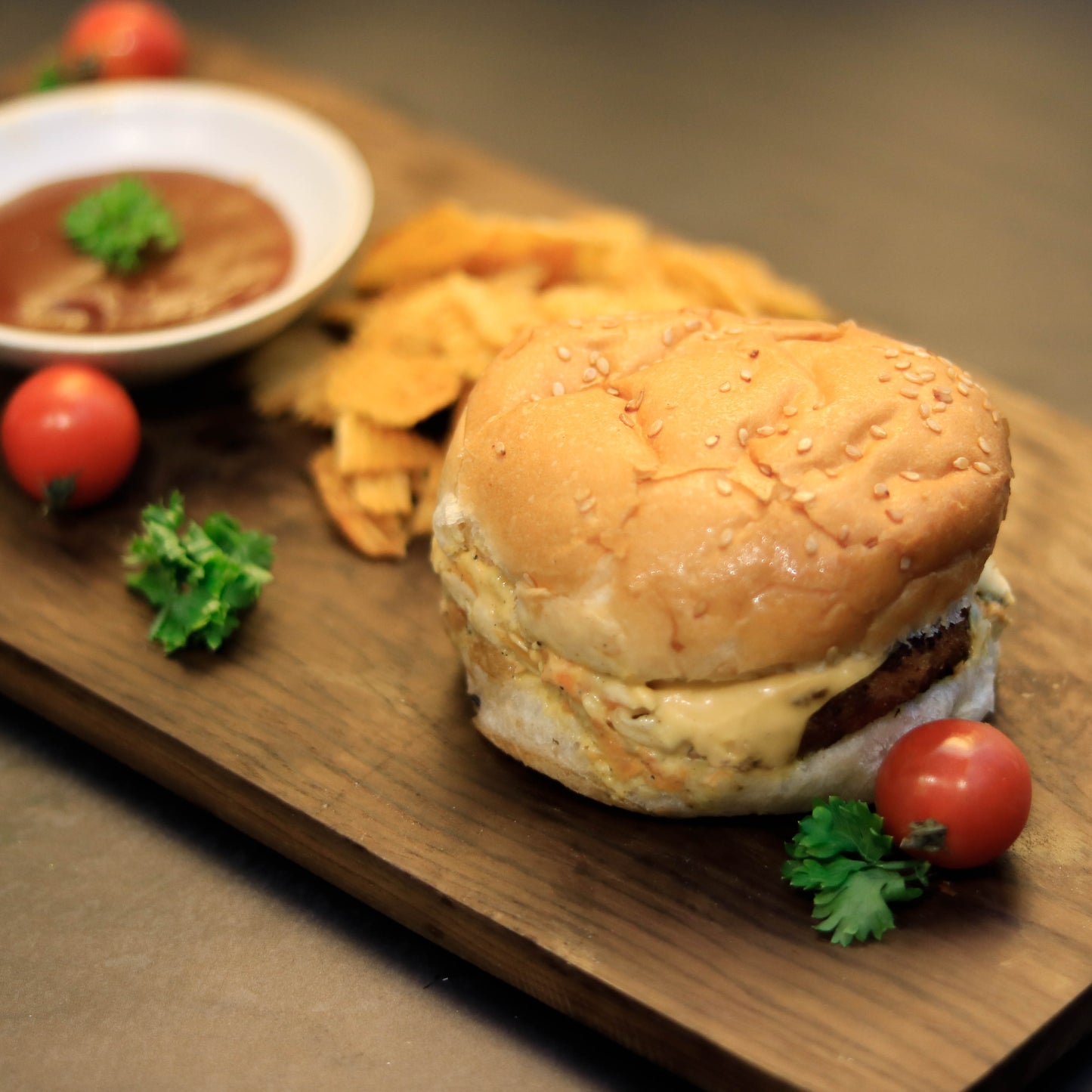 CHICKEN TIKKI BURGER
