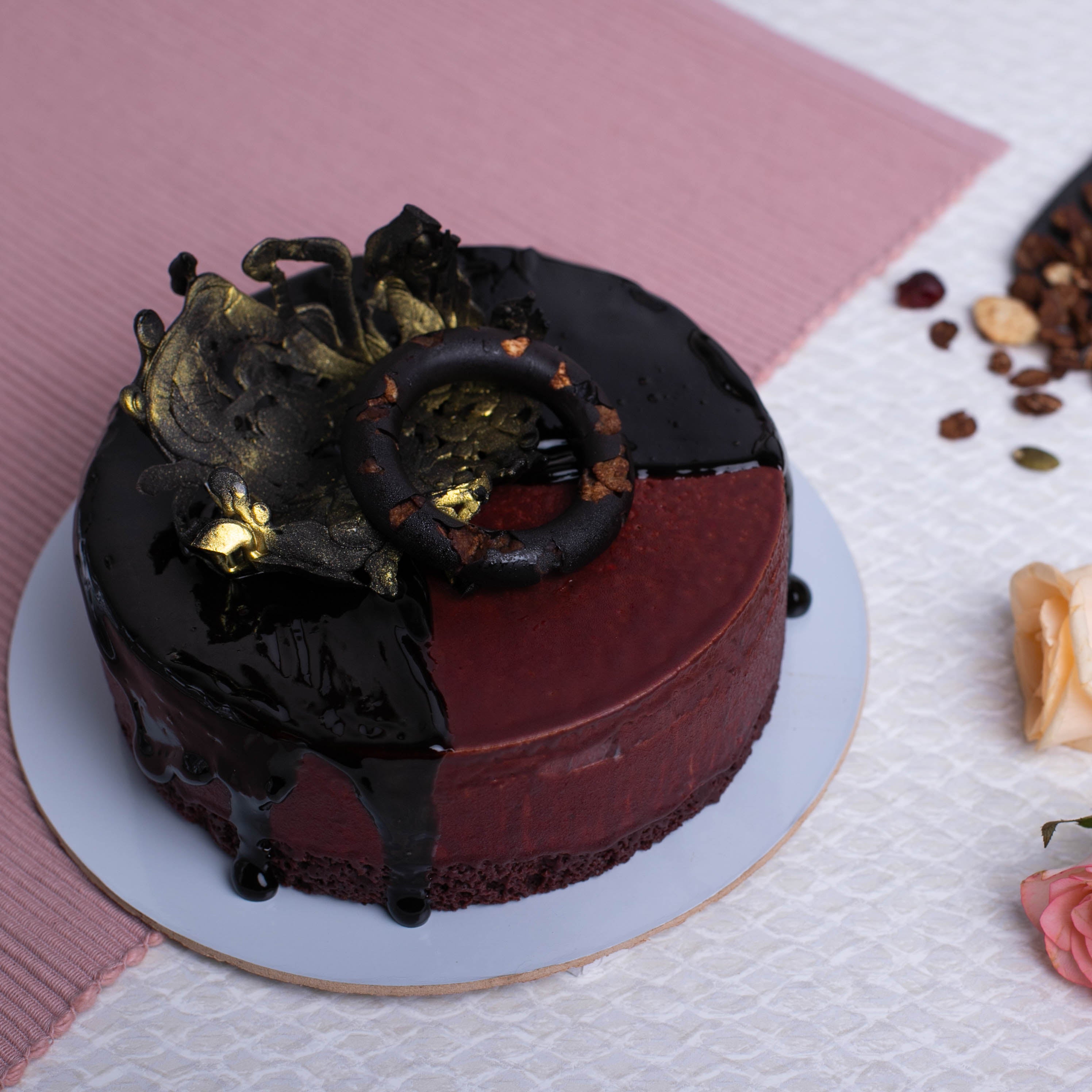 Belgium Chocolate Cake (EGGLESS) – Just Layerz ( A Brand of Telstar  Foodworks Private Limited)