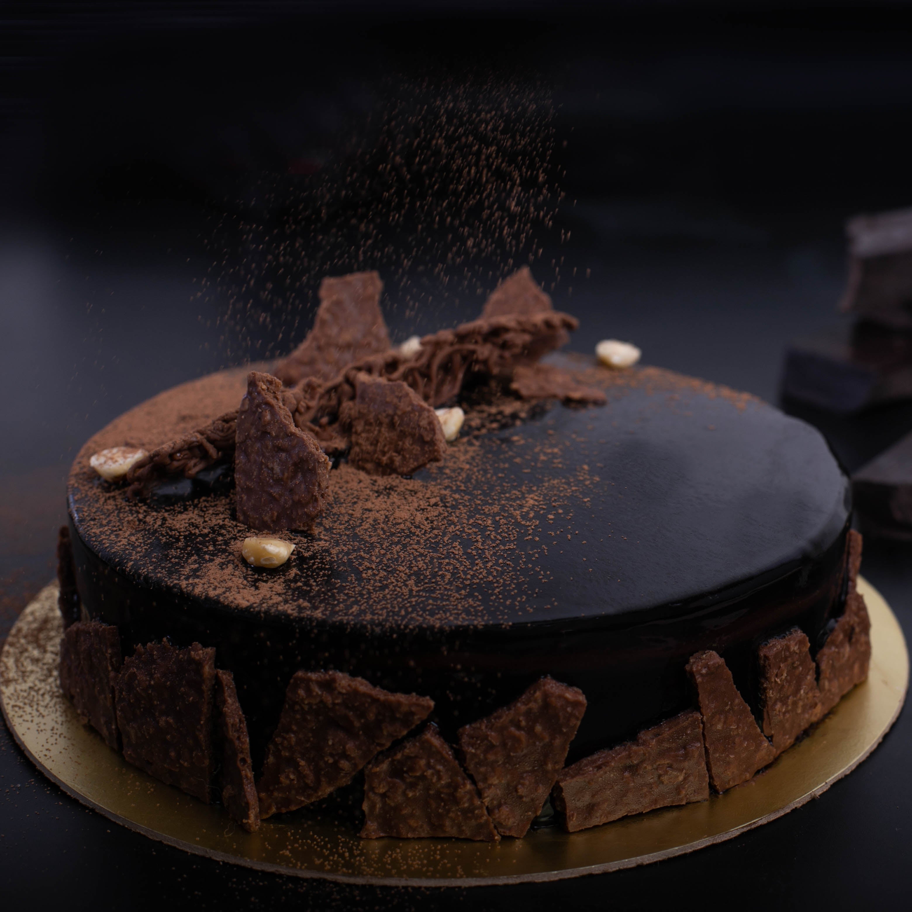 Vegan chocolate truffle cake Recipe | flours and frostings