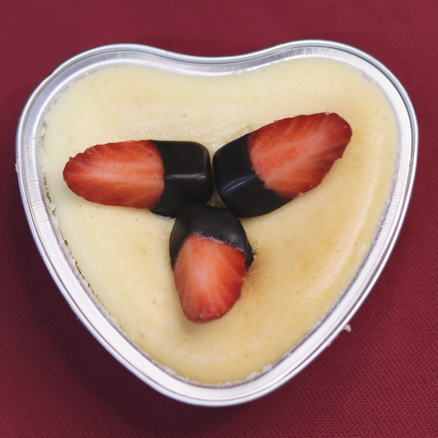 Baked Heart Cheesecake