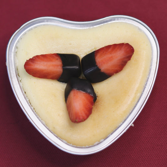 Baked Heart Cheesecake