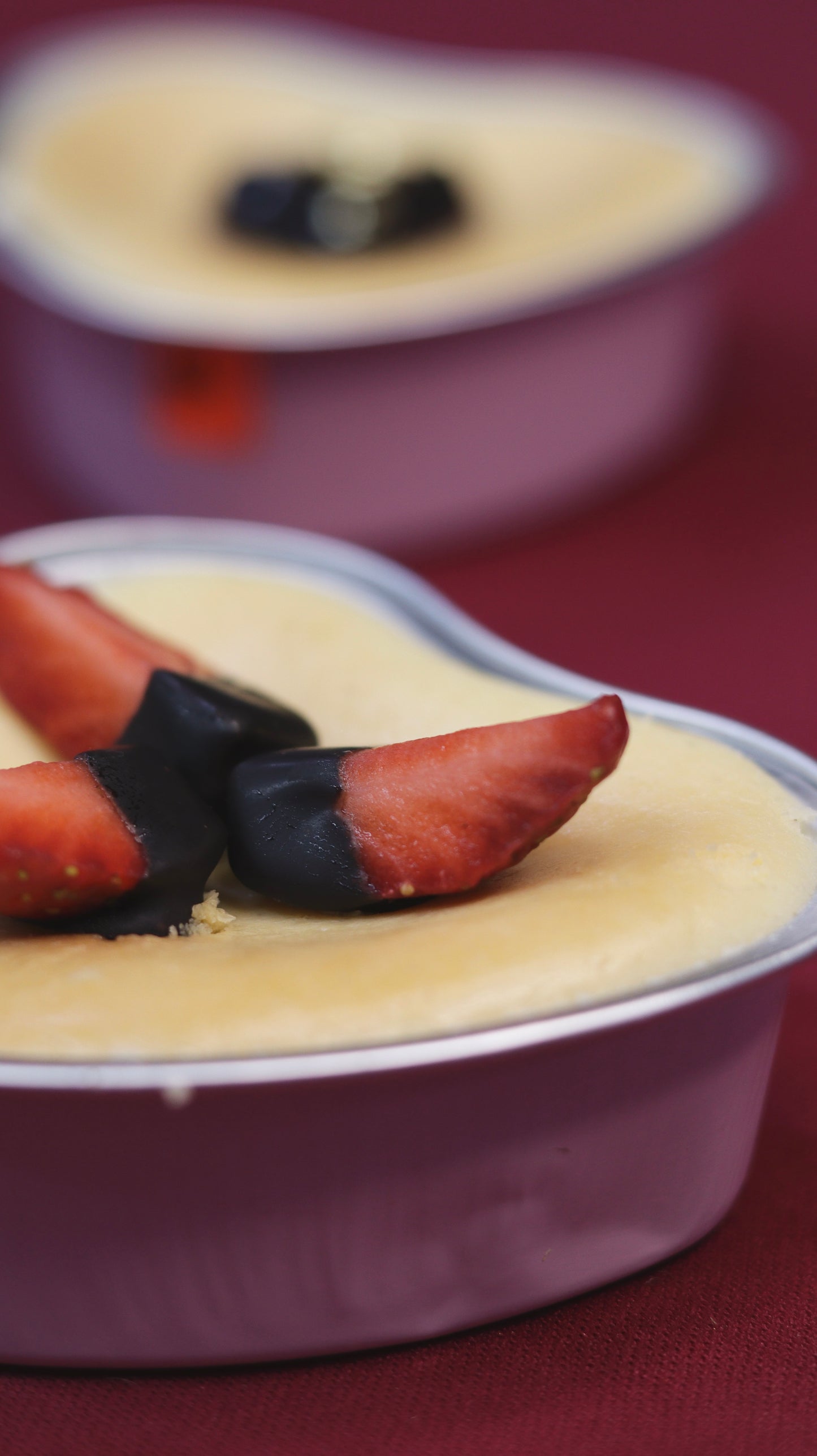 Baked Heart Cheesecake