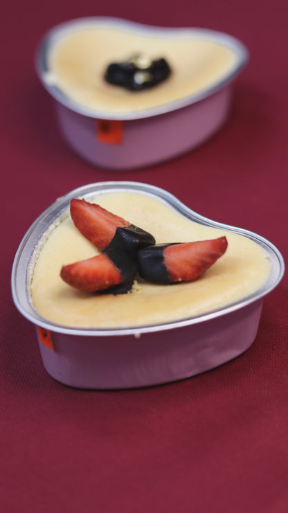 Baked Heart Cheesecake