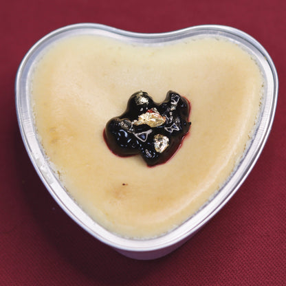 Baked Heart Cheesecake