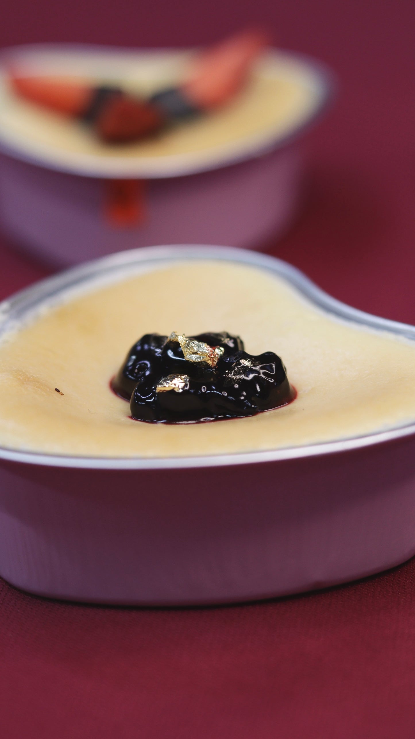 Baked Heart Cheesecake